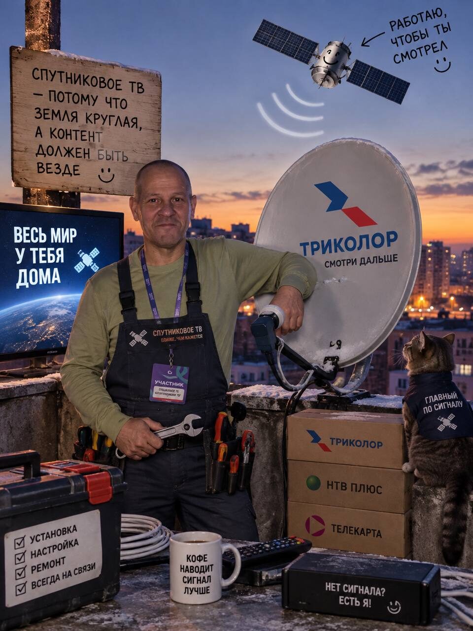 Валерий — мастер по установке спутникового ТВ и интернета, автор NskTarelka.ru в Новосибирске